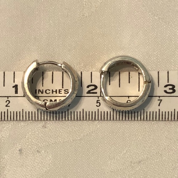 Silpada Sterling Silver Huggie Hoop Earrings P1636 - Picture 12 of 16